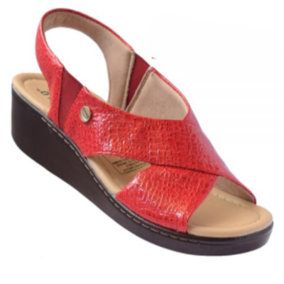 Sandalia Sint&eacute;tica para Mujer R&oacute;mulo Ref 5351 Rojo | Calzado C&oacute;modo y Ergon&oacute;mico | Tus Pasos Bogot&aacute;